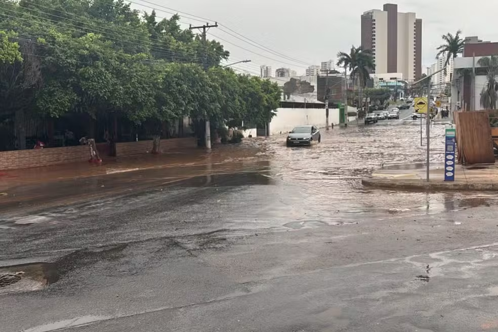 Temporal de 90 mm Alaga Casas, Derruba Árvores e Trava o Trânsito em Cuiabá e Várzea Grande