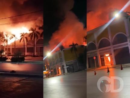 Incêndio Devasta Shopping Popular de Cuiabá na Madrugada