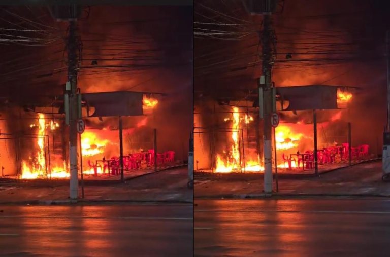 Curto-circuito em Fritadeira Causa Incêndio e Destrói Pastelaria em Cuiabá