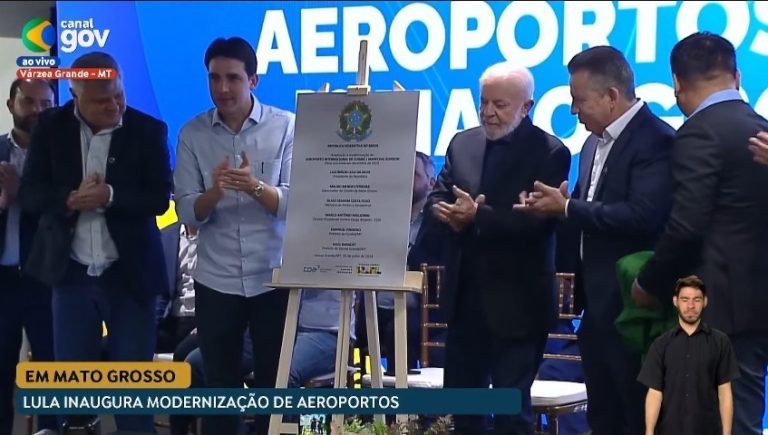 Lula Inaugura Ampliação do Aeroporto em Várzea Grande