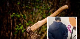 Tentativa de feminicídio em Cuiabá: PM prendeu homem por tentar matar a esposa com machado durante festa de família