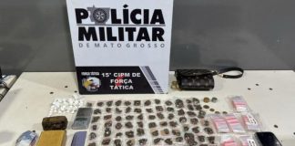 Força Tática prende duas pessoas por tráfico de drogas em Várzea Grande